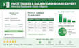 create excel pivot tables and salary dashboards with charts