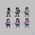 create custom 8 bit and 16 bit pixel art characters and game