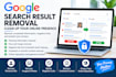 remove your personal information, blur face negative link defamation from google