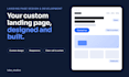 develop a custom landing page