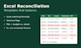 create an excel bank reconciliation template