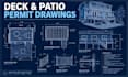 create deck drawing, patio permit drawing, home addition plan for permit