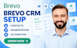 set up brevo CRM brevo contact management brevo automation brevo landing page