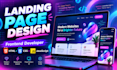 build a modern responsive landing page with HTML CSS javascript