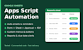 automate your google sheets with apps script