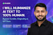 humanize ai content, rewrite ai text to human with seo optimization