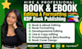 do ebook editing, proofread and line edit
