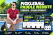 design and develop a pickleball paddle ecommerce website