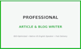 write high converting articles and website content