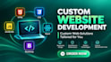 do custom website development as full stack developer and front end developer