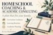 provide homeschool coaching and academic consulting