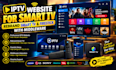 create iptv website for smart TV, rebrand smart TV and firestick with middleware
