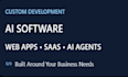 develop custom ai software, ai web apps, saas and ai agents