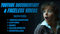 create youtube documentary and faceless videos