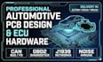 design automotive can bus obd2 j1939 ecu hardware pcb