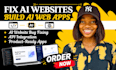 fix ai websites, build ai web apps, and convert ai websites into ready apps