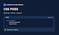 fix CSS issues and styling problems on your website