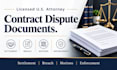 draft a settlement agreement violation complaint