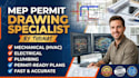design mep permit plans and engineering blueprints