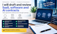 draft and review saas, software and ai contracts