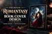 design a premium romantasy book cover with fantasy artwork