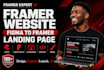 design framer website figma to framer webflow website, figma to webflow expert