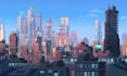 design custom pixel art cityscape game background and 2d environment