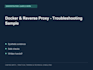 help troubleshoot your linux docker nas or self hosted setup
