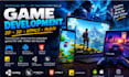 develop 2d 3d games html5 javascript mobile game development unity unreal engine
