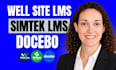 build lms website, educational website, simtek lms, docebo and well site lms