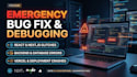 do bug fix, frontend bug fix, fix backend bugs, full stack bug fixing