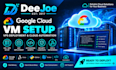 set up google cloud vm and vps deployment automation