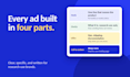 write compliant peptide ad copy and design meta ad creatives