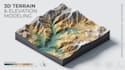 create 3d terrain maps, topographic maps, contour maps and landscape model