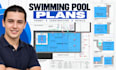 design swimming pool plans and permit construction drawings