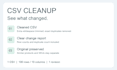 clean CSV data and remove duplicate rows