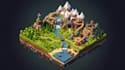 create low poly 3d game maps, terrain, environments and game assets