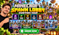build minecraft spawn lobby custom server hub survival spawn and lobby map