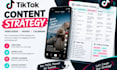 create a tiktok content strategy, calendar and video ideas