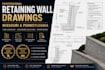 create missouri and pennsylvania retaining wall drawings