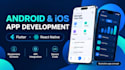 build an android and ios app with flutter or react native