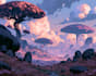 create fantasy landscape illustrations