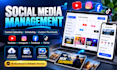 manage social media posting and design thumbnails