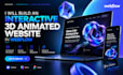 build interactive 3d animated website, 3d webflow website 3d scrolling animation