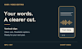 edit your talking video into a vertical clip with captions
