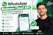 setup whatsapp business cloud API, automated chatbots,and greentick verification