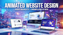 design animated webflow, animated wix website and animated webiste