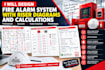 design fire alarm system with riser and calculations