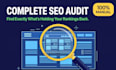 do a complete SEO audit with action plan to fix ranking issues