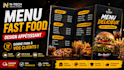 design a professional restaurant menu